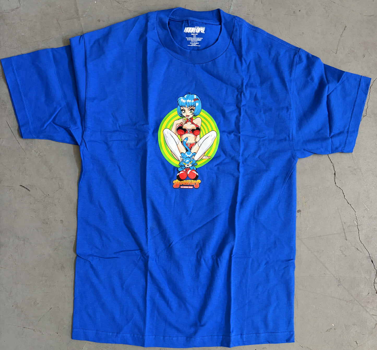 Miss Kitty T-shirt - ROYAL BLUE - NEW OLD STOCK FROM 2012