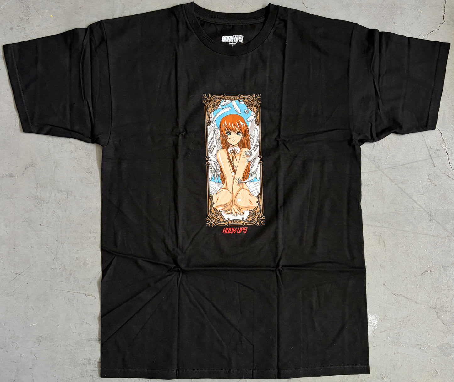 Angel Girl - BLACK T-SHIRT - NEW OLD STOCK FROM 2014