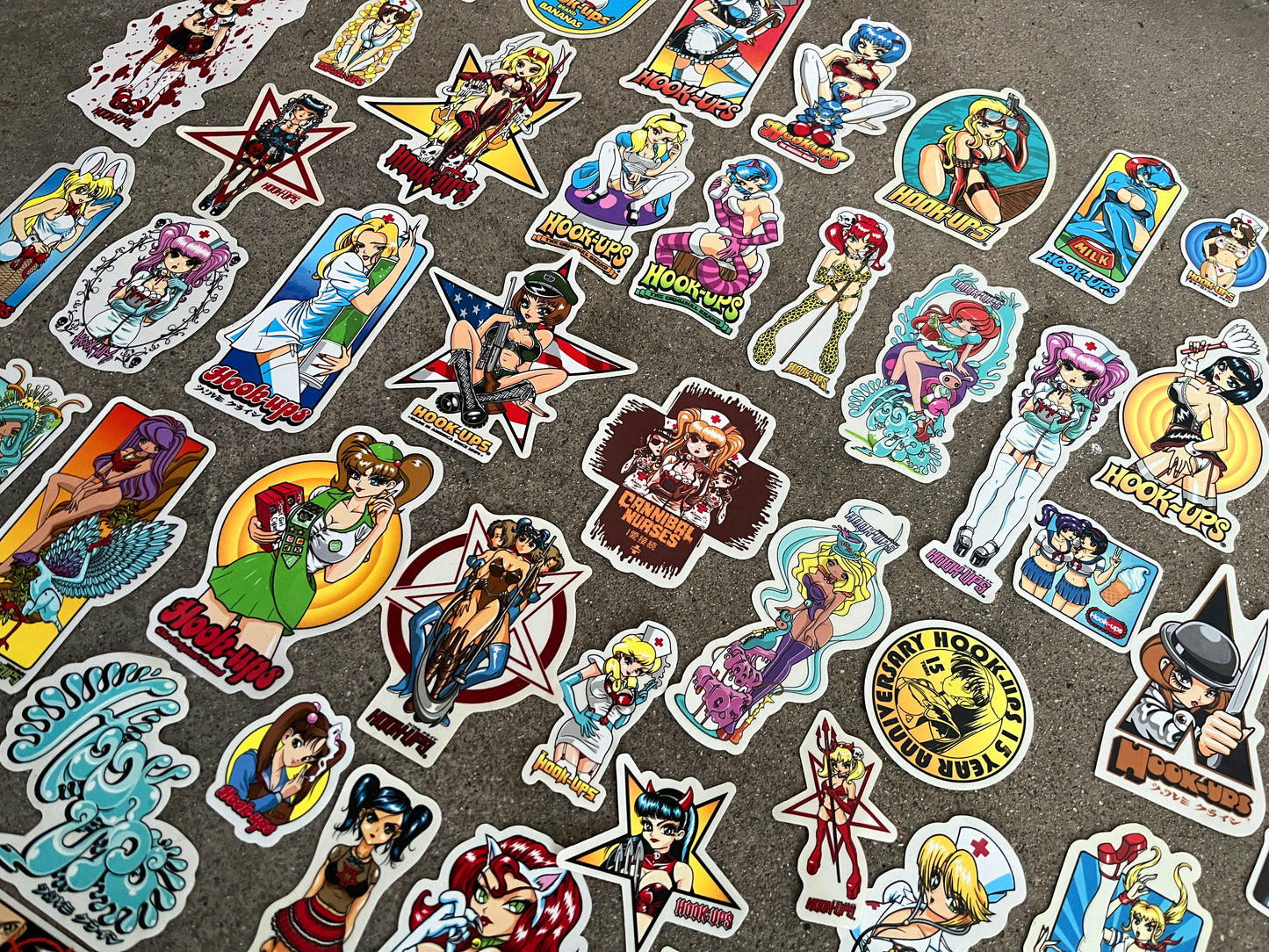 super mega 70 hook-ups classic stickers pack