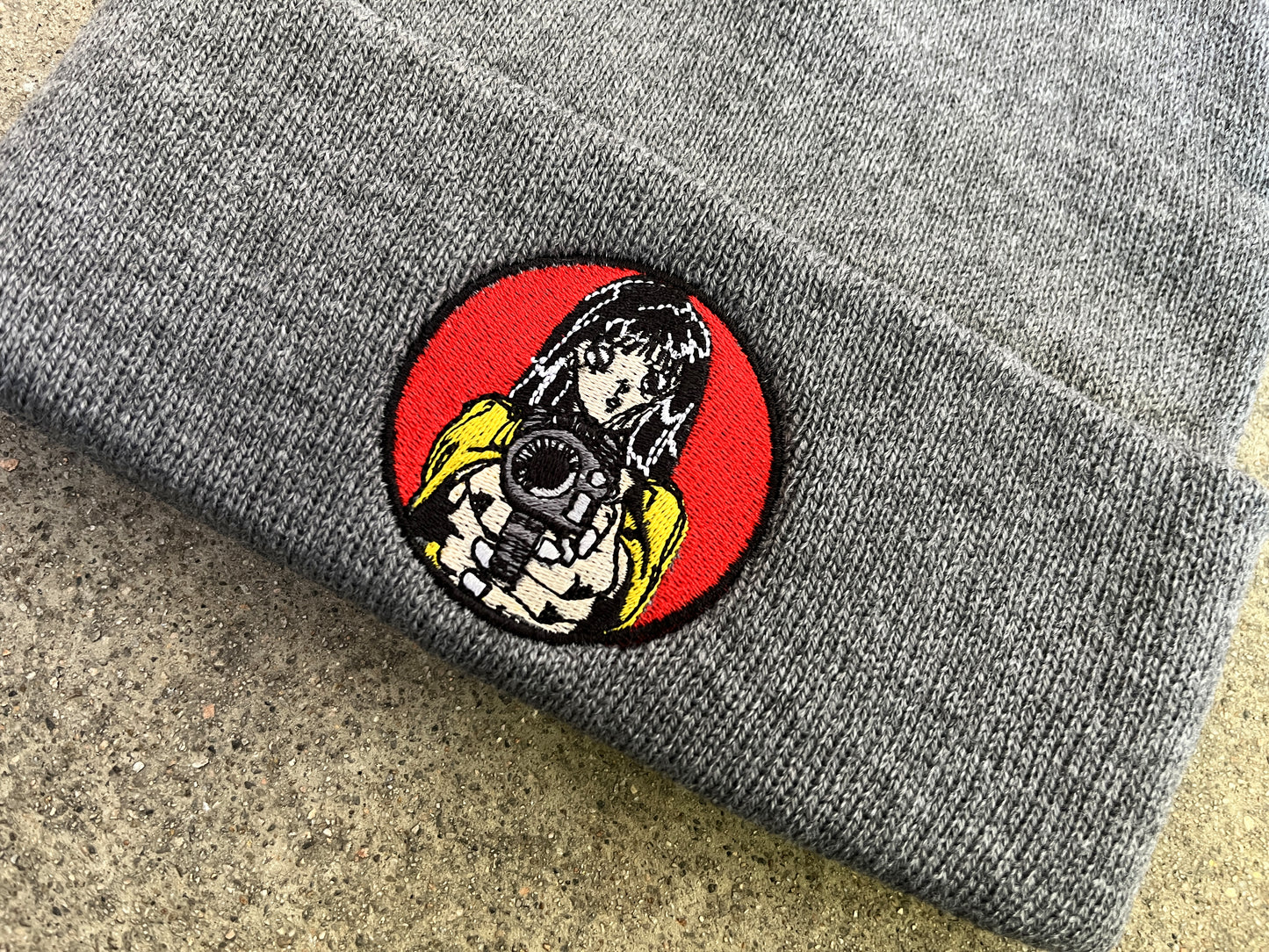 Barrel of a Gun Beanie - GREY