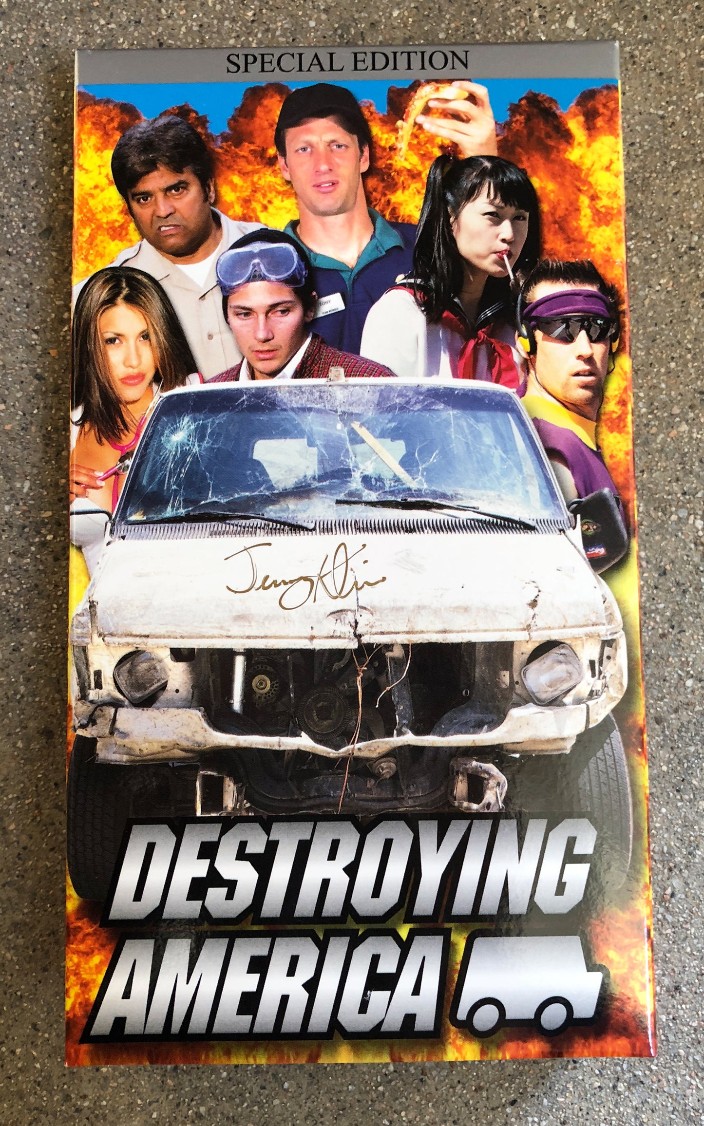 Destroying America VHS signed
