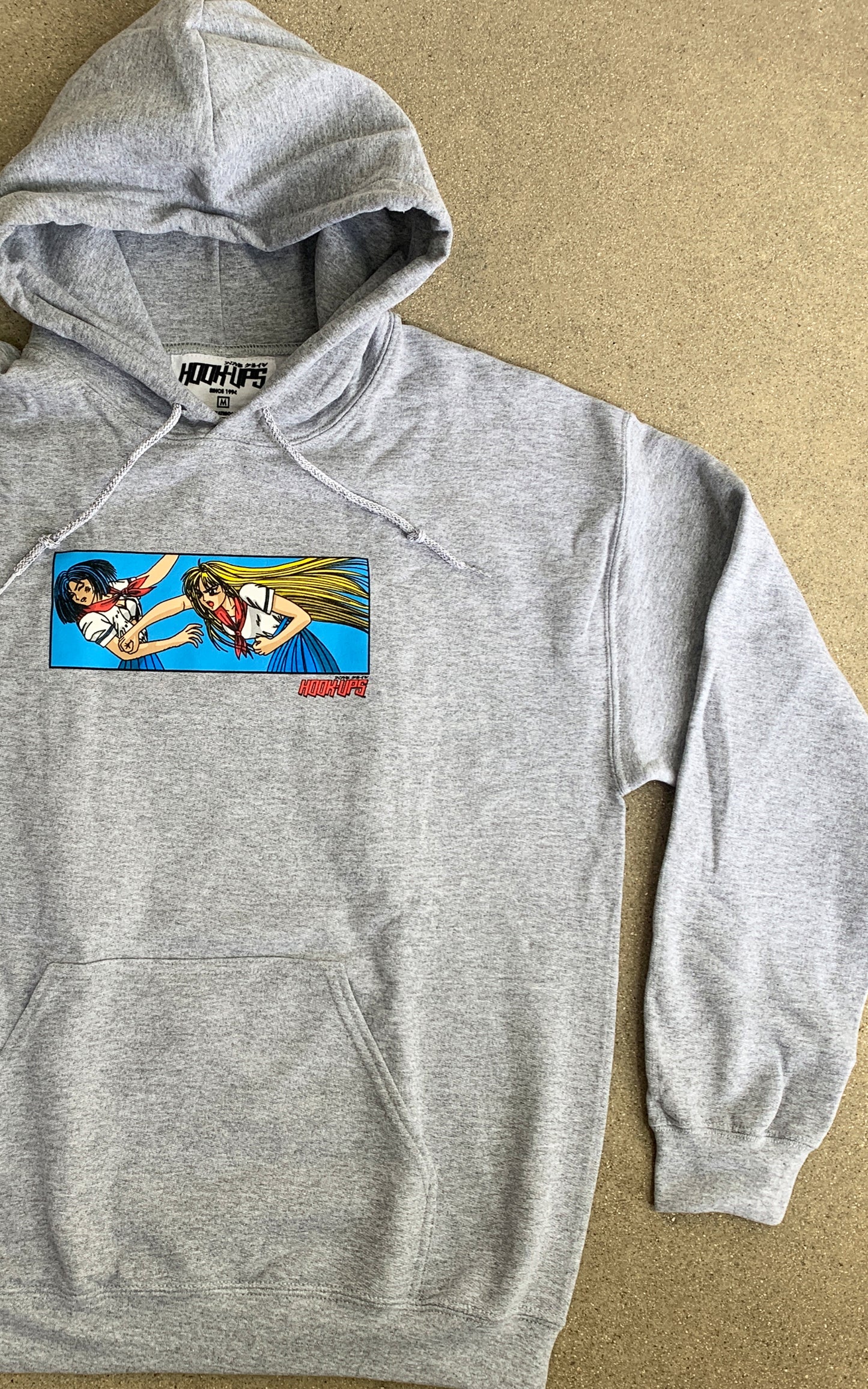 Battle School Hooded Sweatshirt - HEATHER GREY