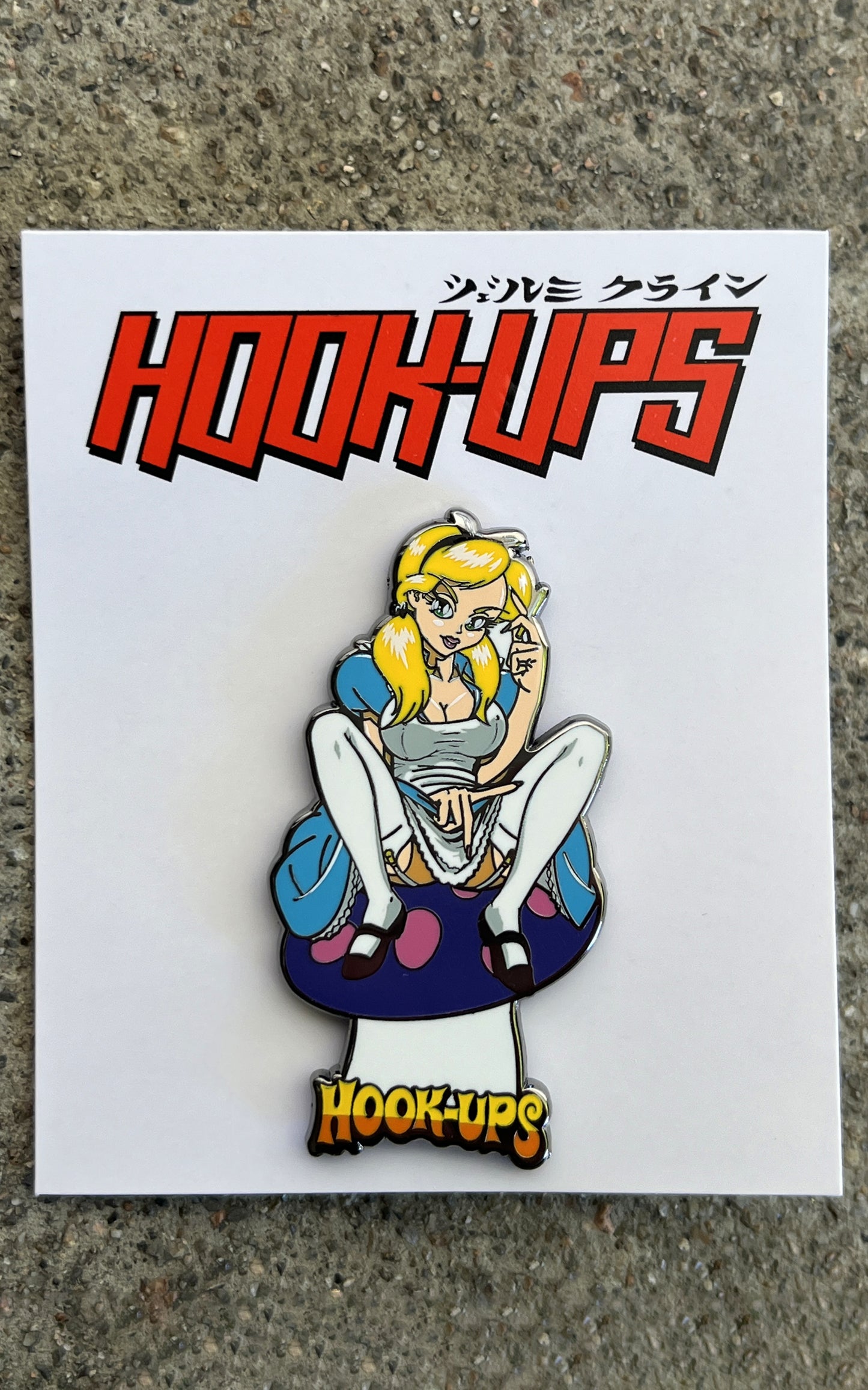 Alice hard enamel pin