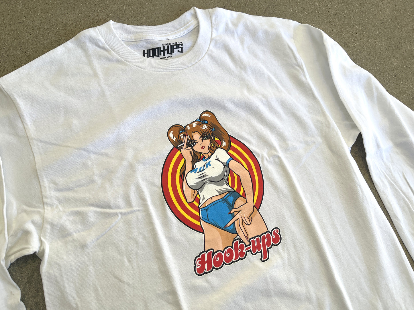 Sakura LONG SLEEVE t-shirt - WHITE