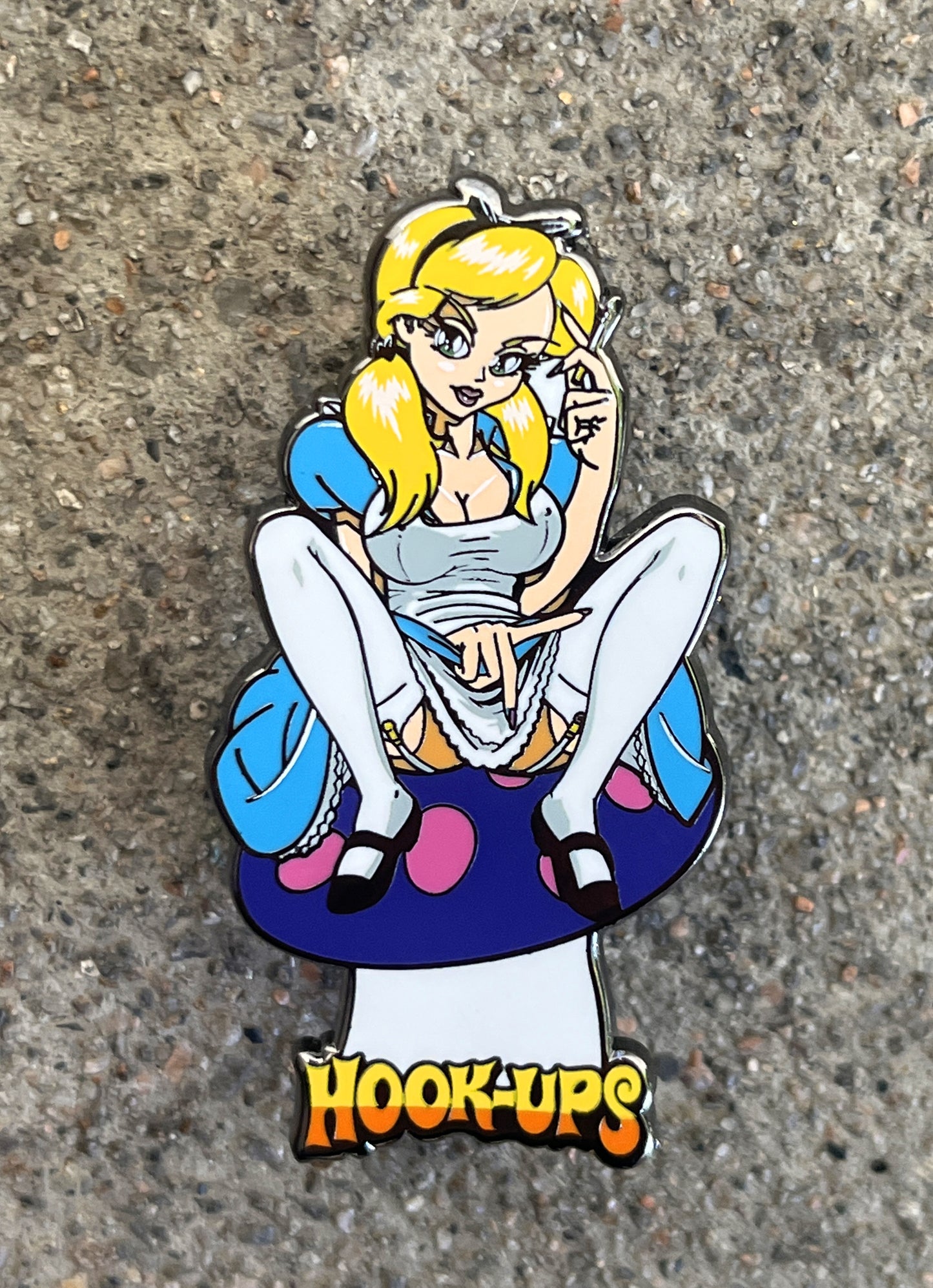 Alice hard enamel pin