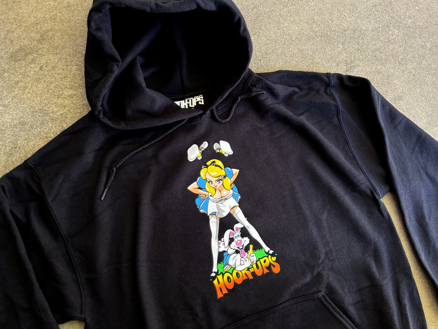 Alice & Friends Hooded Sweatshirt - BLACK