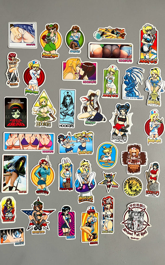 hook-ups VINTAGE sticker 36 mega pack