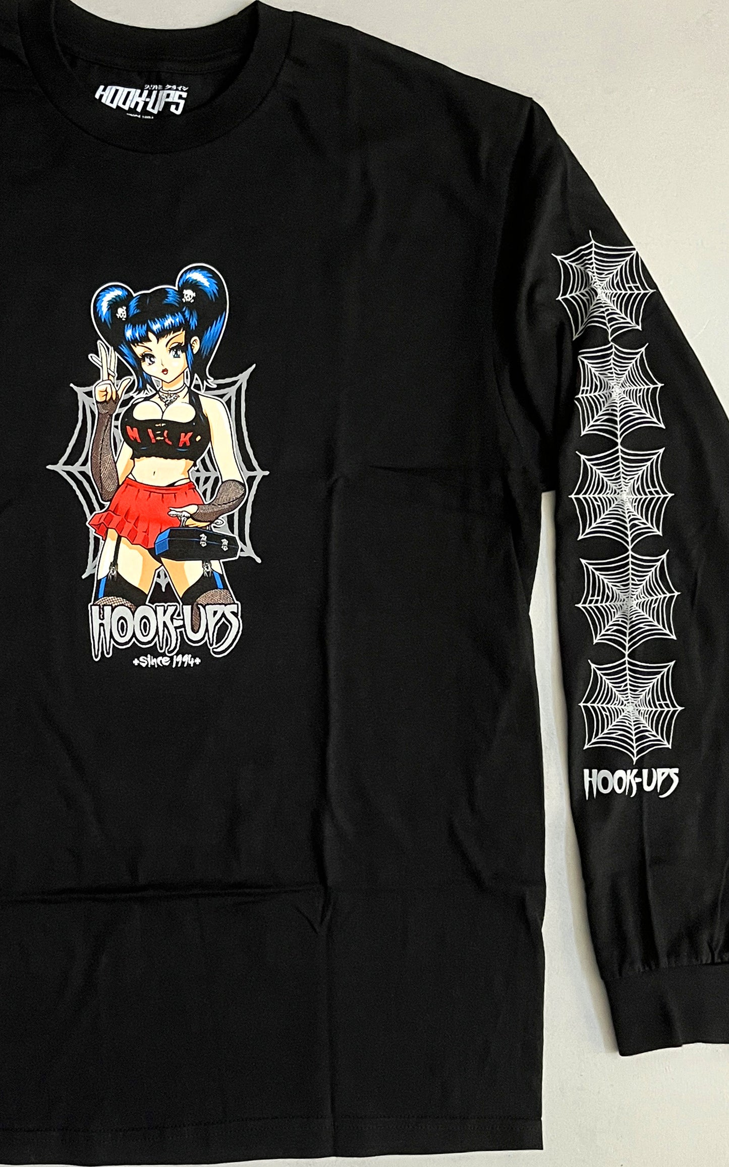 Raven LONG SLEEVE t-shirt BLACK