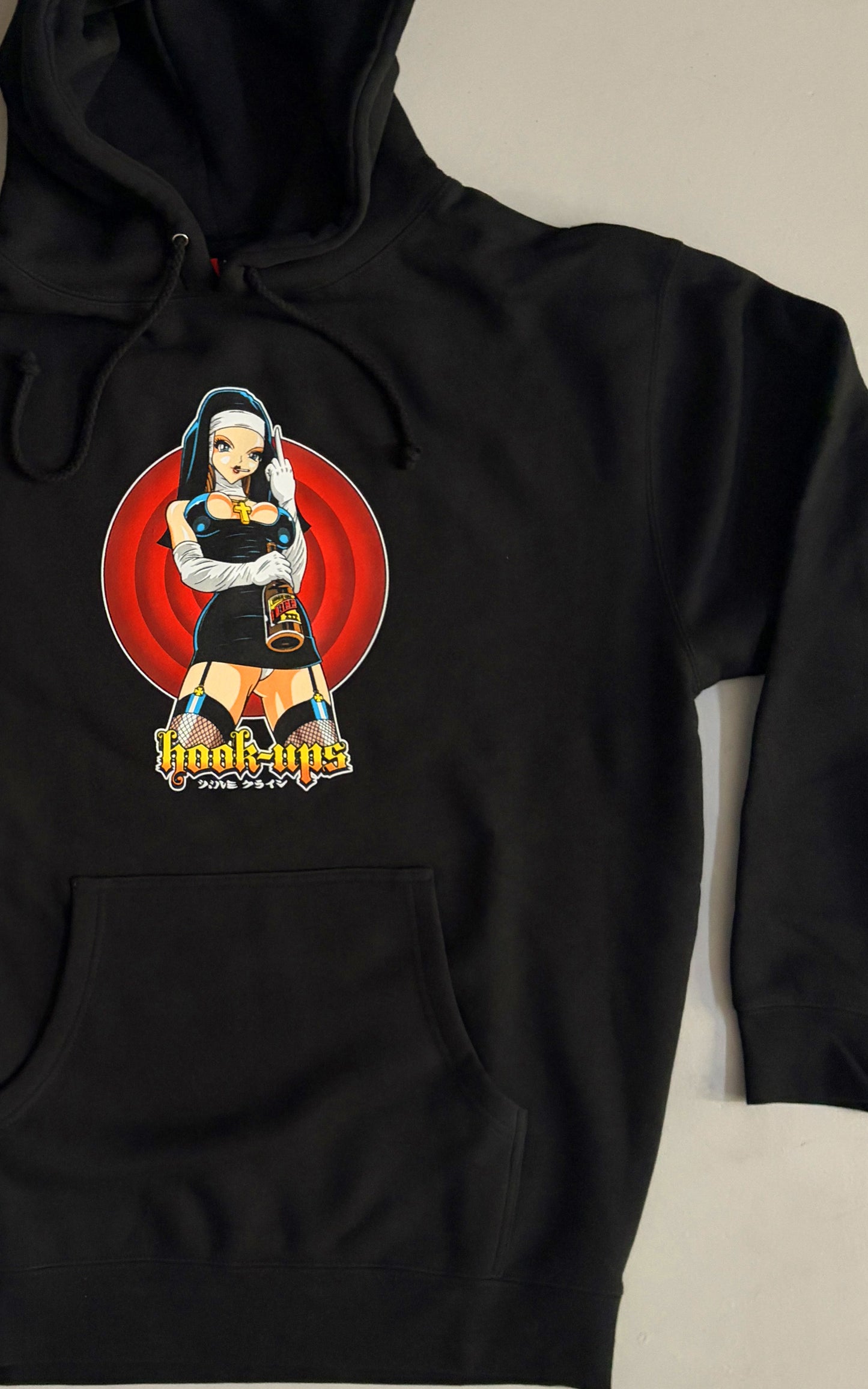 Evil Nun HEAVYWEIGHT HOODED SWEATSHIRT - BLACK