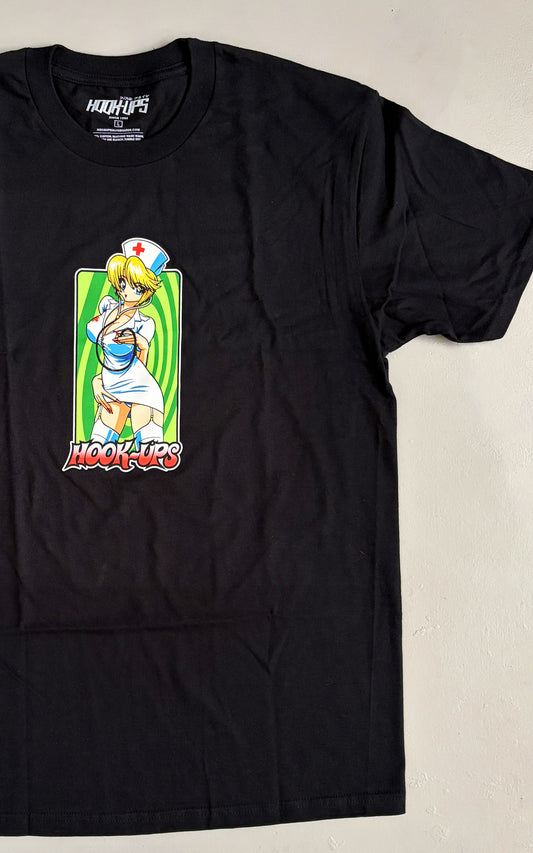 Nurse Girl Nikki T-shirt - BLACK