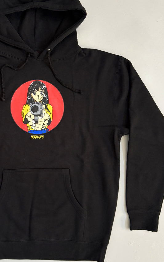 Barrel of a Gun HEAVYWEIGHT HOODED SWEATSHIRT - BLACK