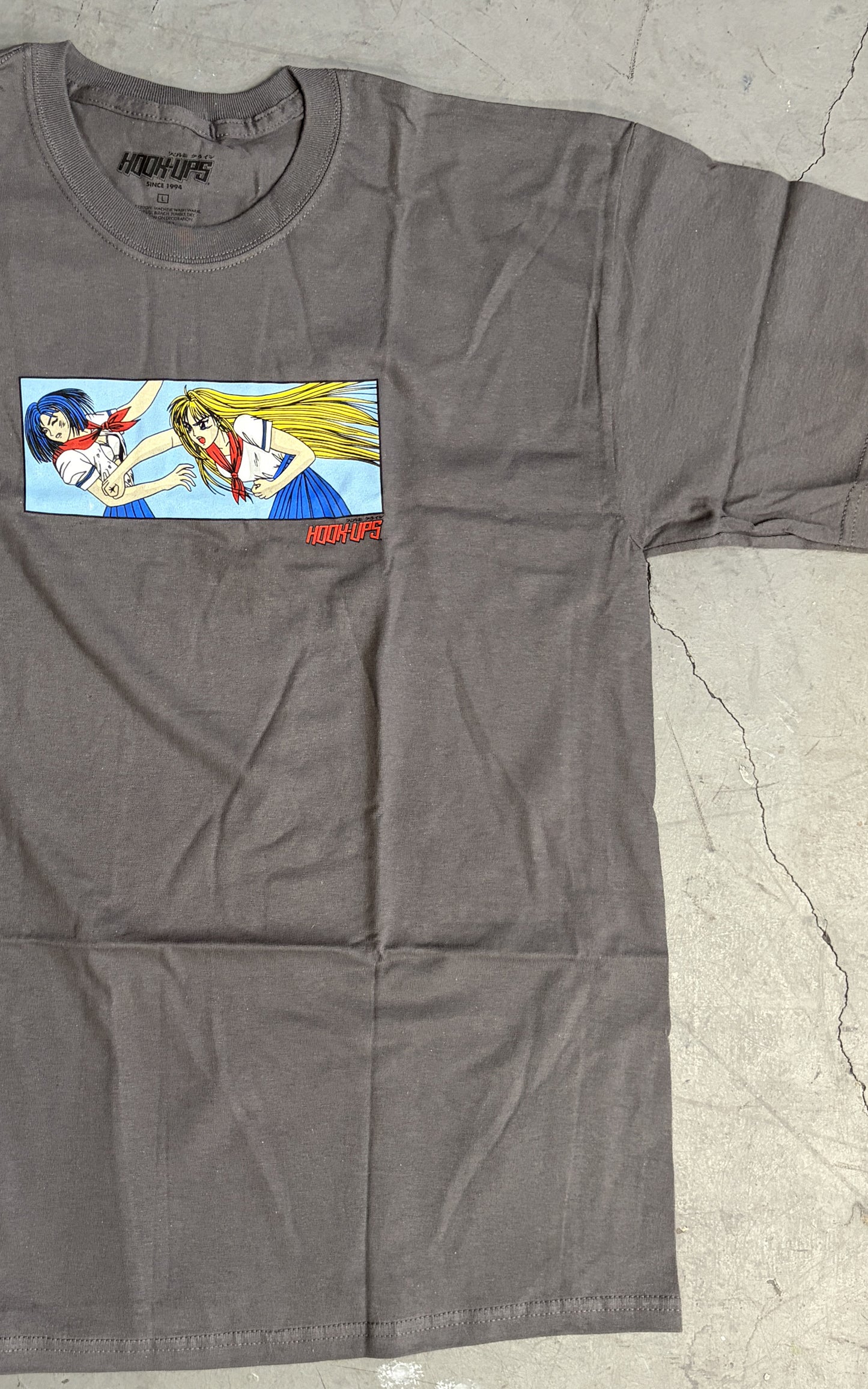 Battle School T-shirt - CHARCOAL - NEW OLD STOCK FROM 2013