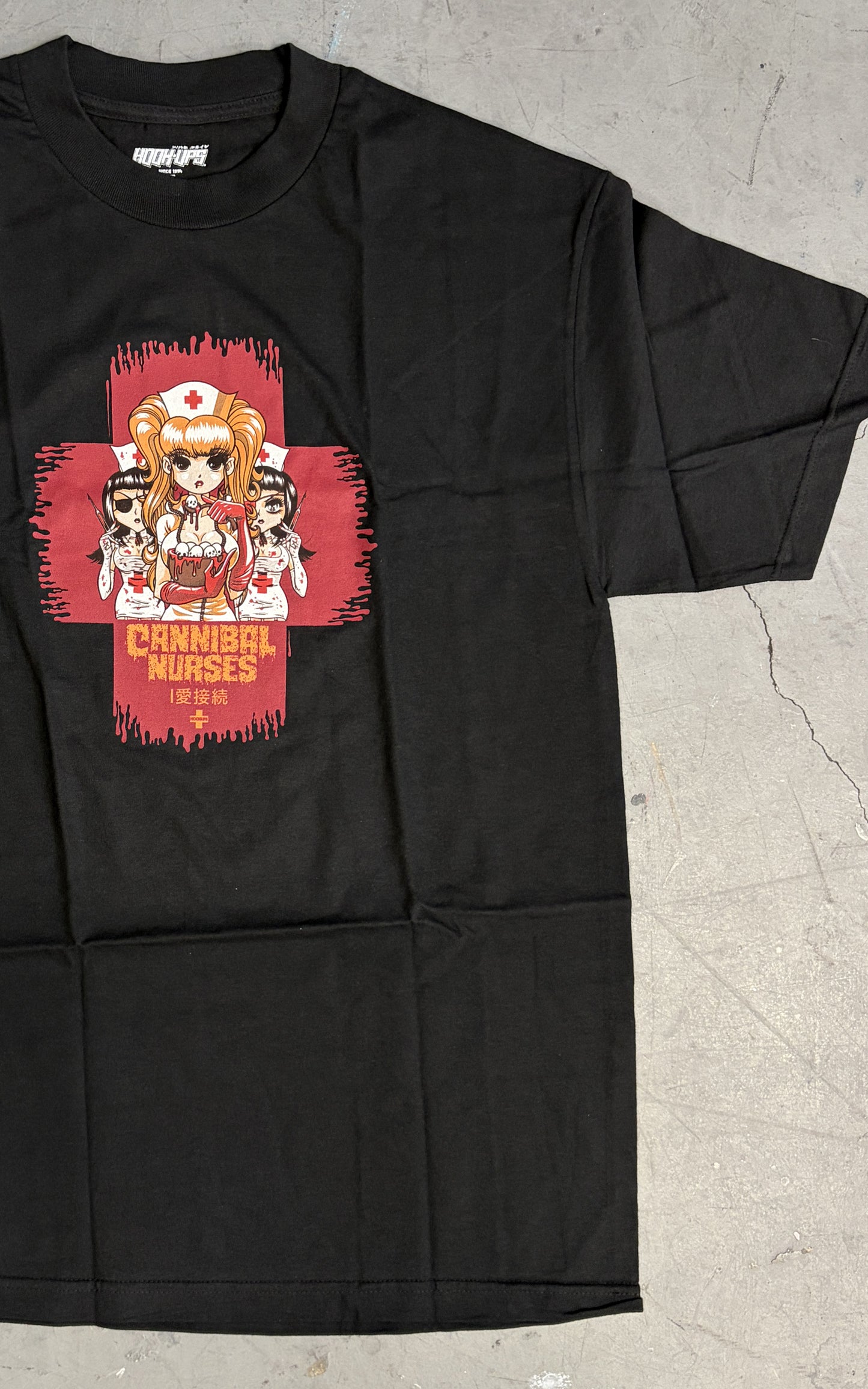 Cannibal Nurses T-shirt - BLACK - NEW OLD STOCK FROM 2011