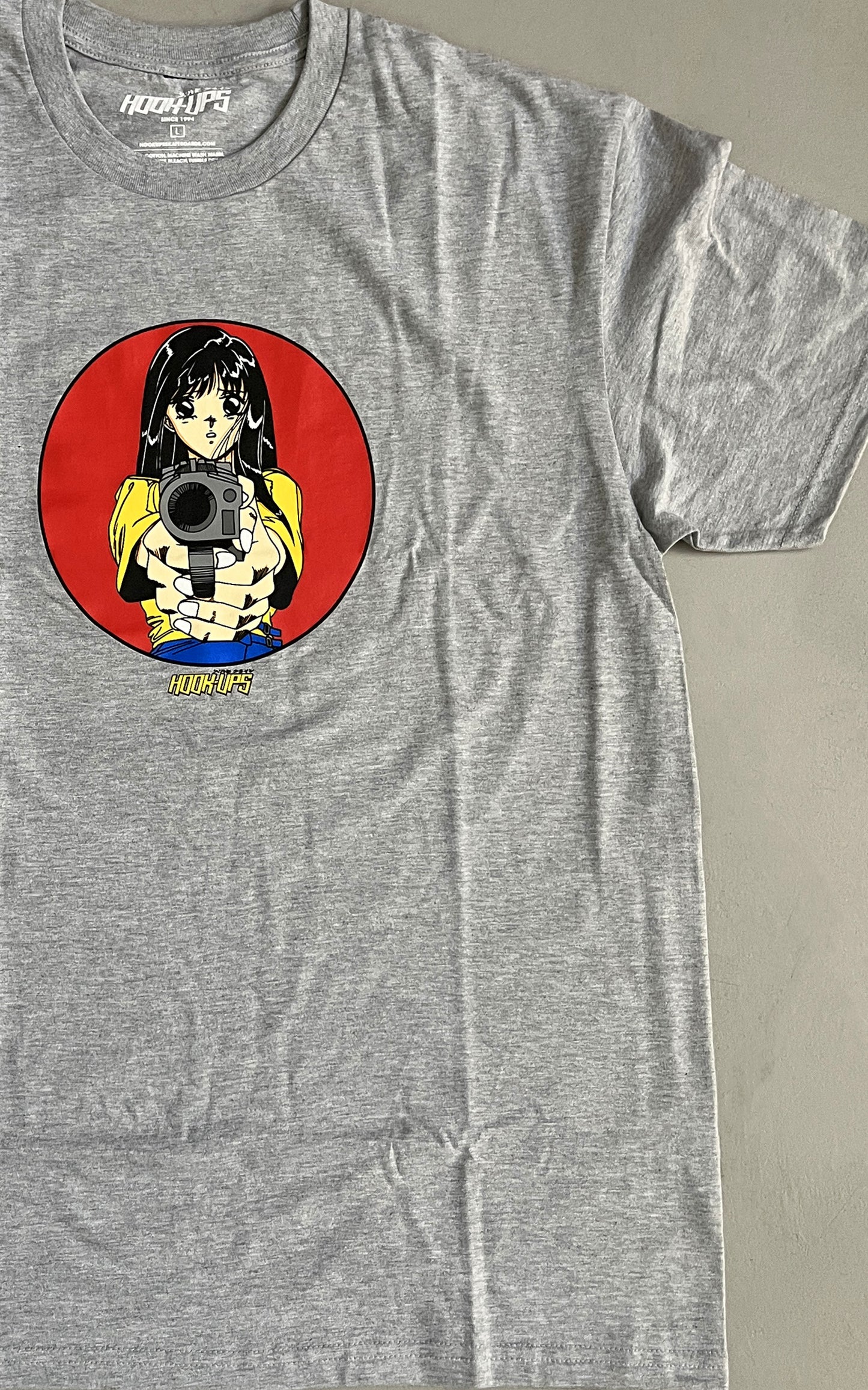 Barrel of a Gun T-shirt - HEATHER GREY