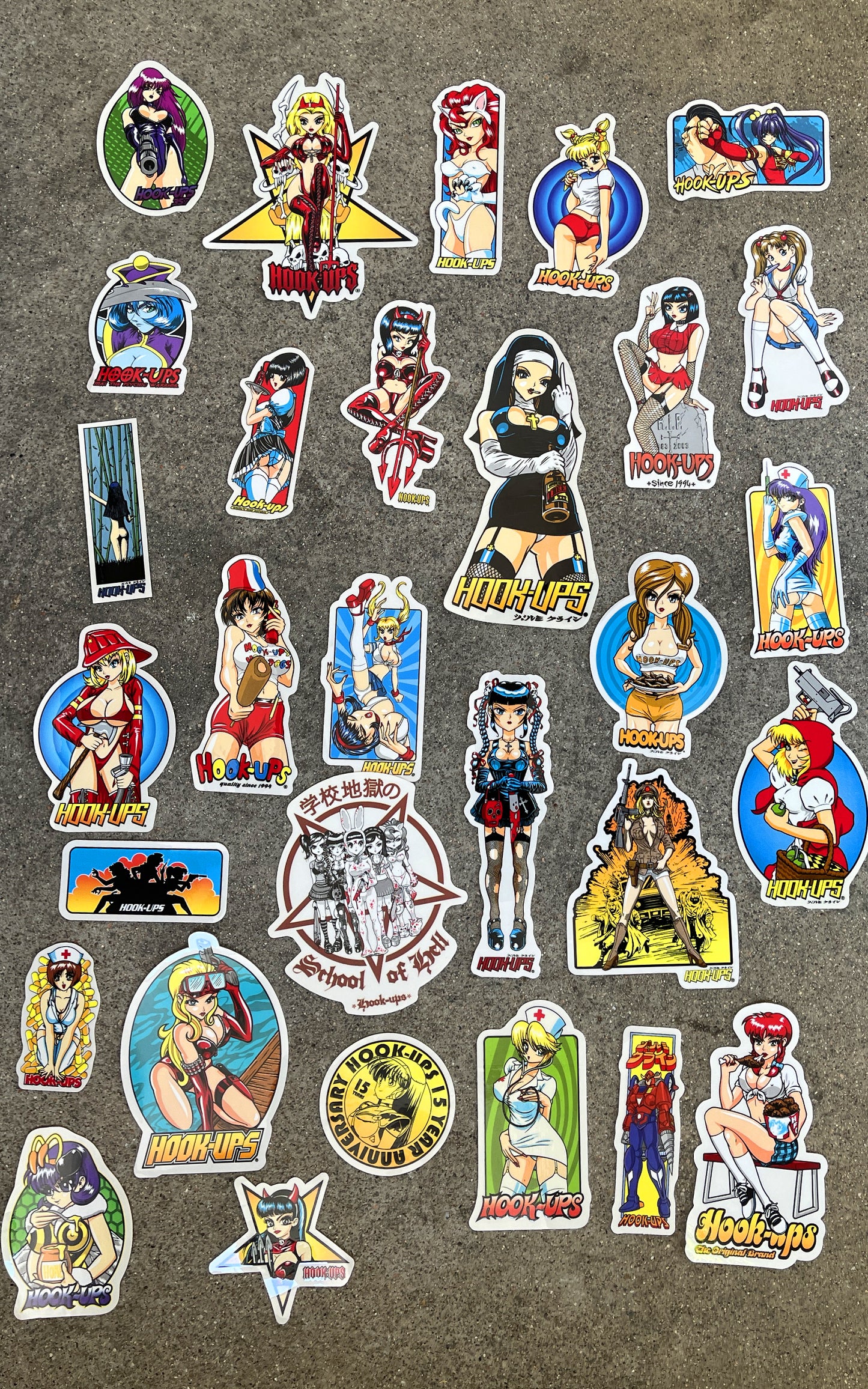 hook-ups classic stickers 30 pack #4