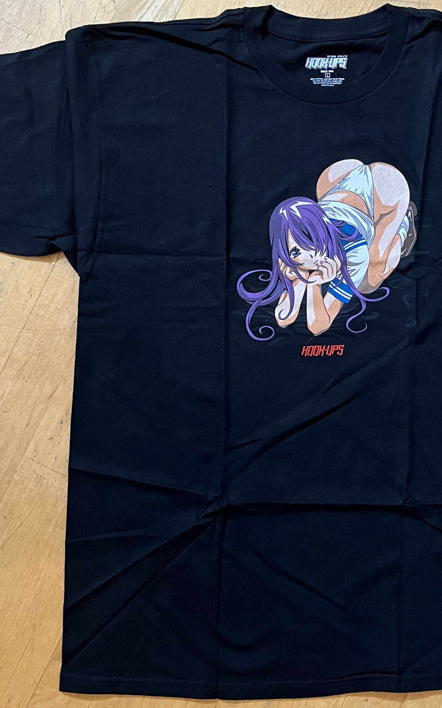 School Girl Mika T-Shirt - BLACK - NEW OLD STOCK FROM 2013