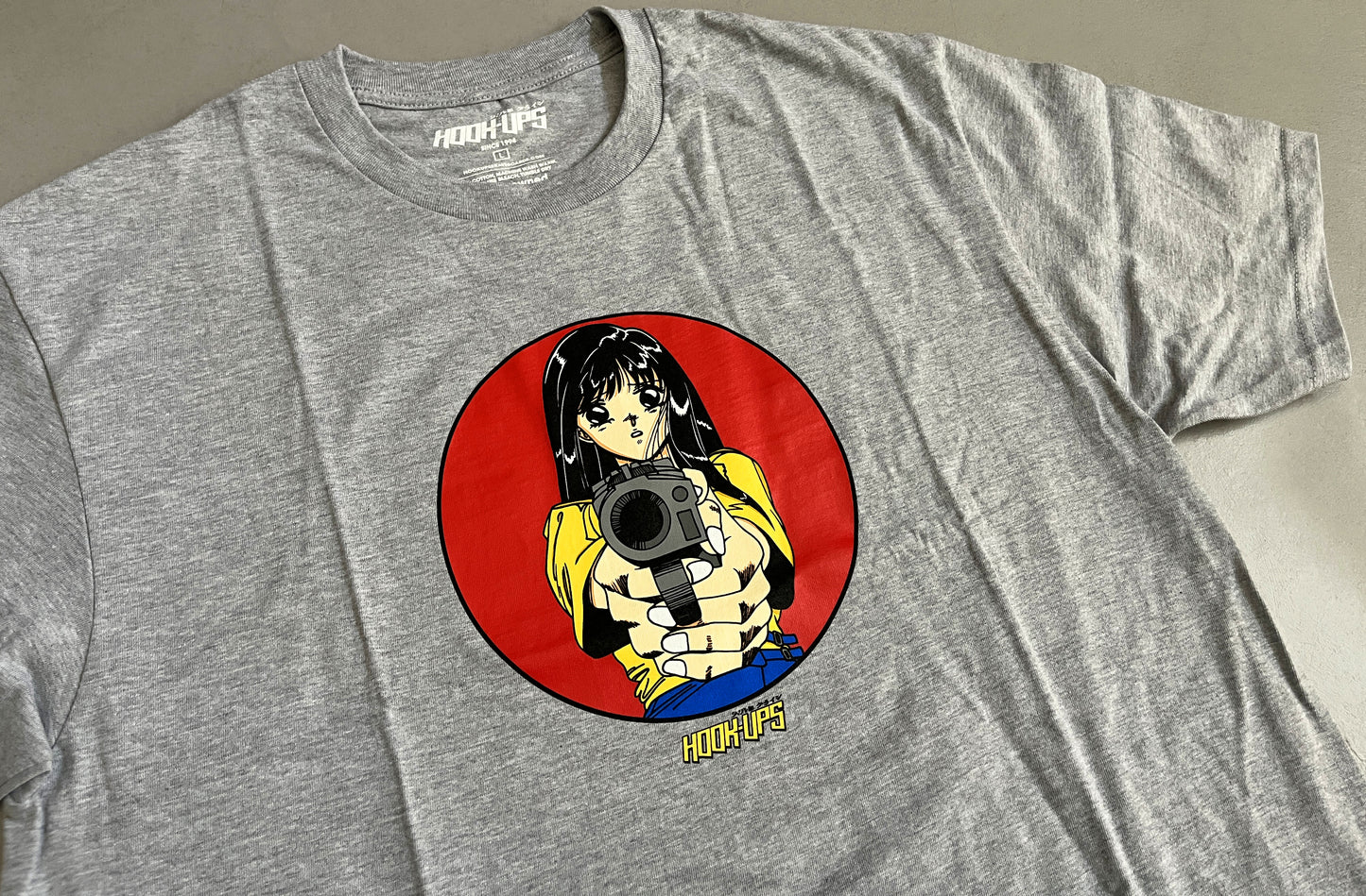 Barrel of a Gun T-shirt - HEATHER GREY