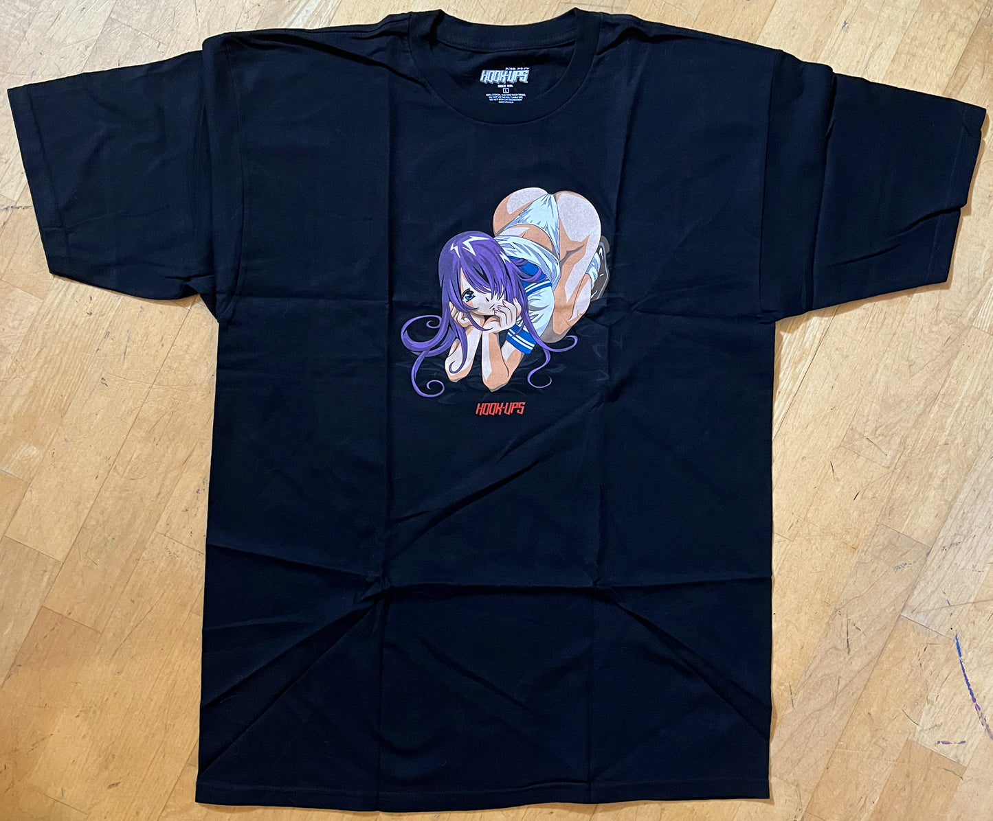 School Girl Mika T-Shirt - BLACK - NEW OLD STOCK FROM 2013