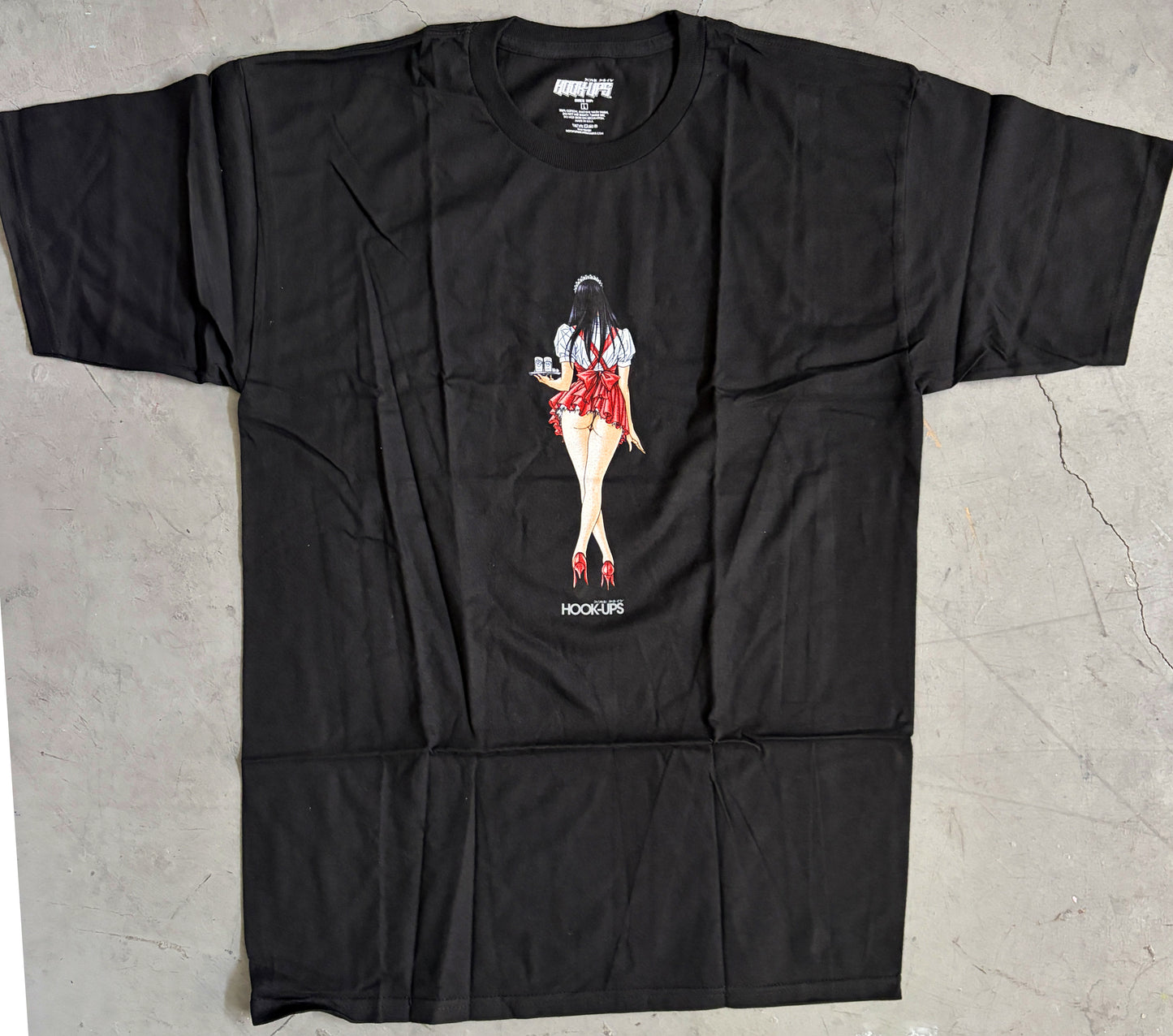 Waitress in Trouble- BLACK T-SHIRT - NEW OLD STOCK FROM 2009