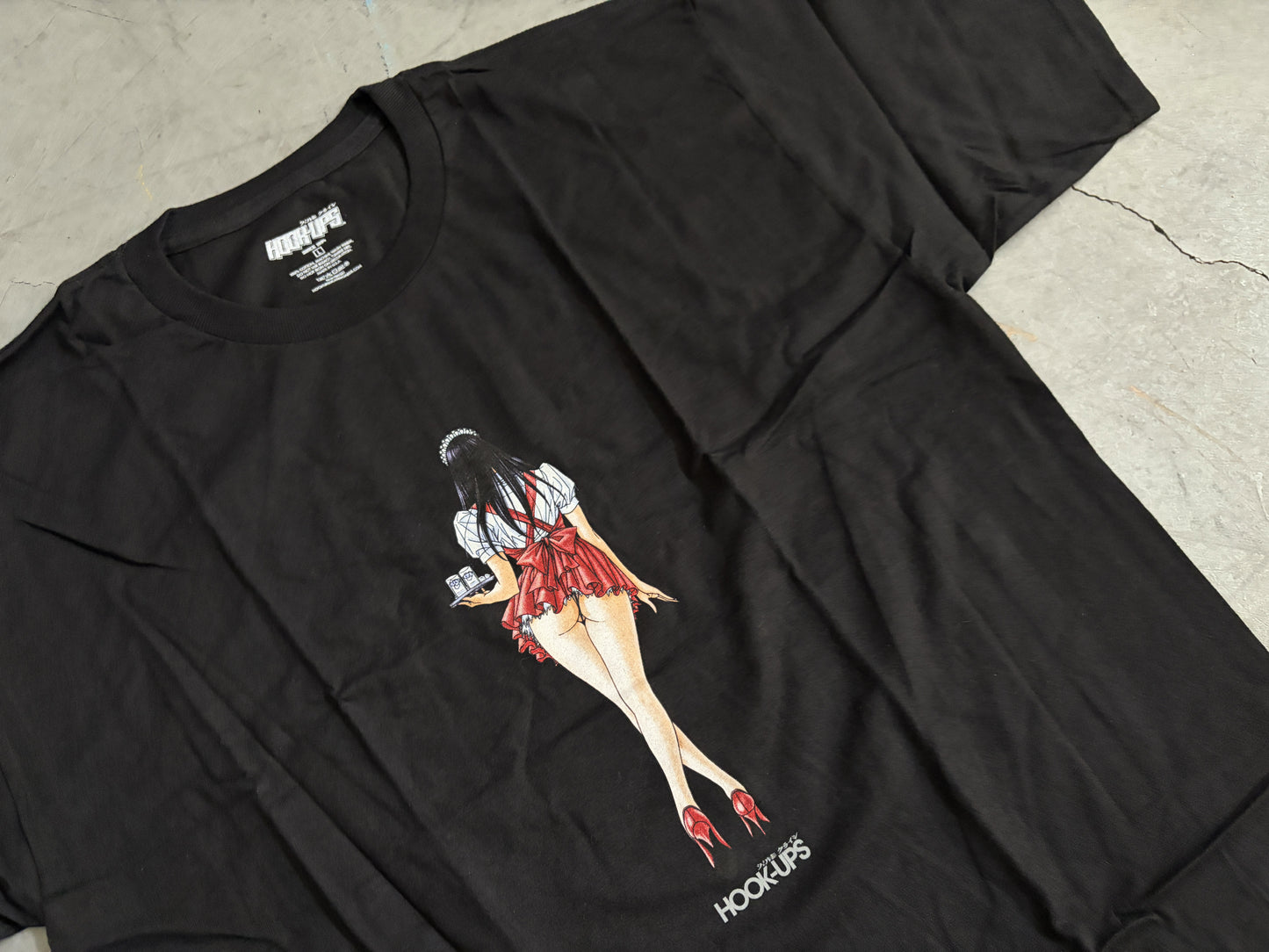 Waitress in Trouble- BLACK T-SHIRT - NEW OLD STOCK FROM 2009