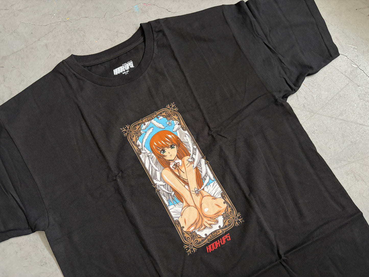Angel Girl - BLACK T-SHIRT - NEW OLD STOCK FROM 2014