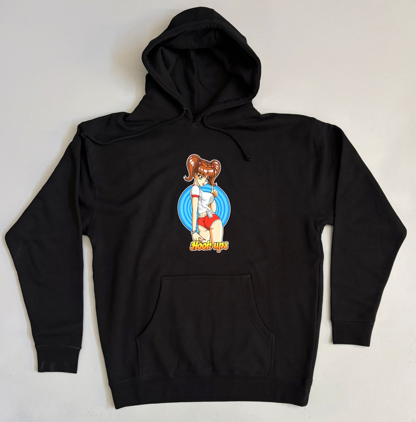 Hitchhiking Sakura HEAVYWEIGHT HOODED SWEATSHIRT - BLACK