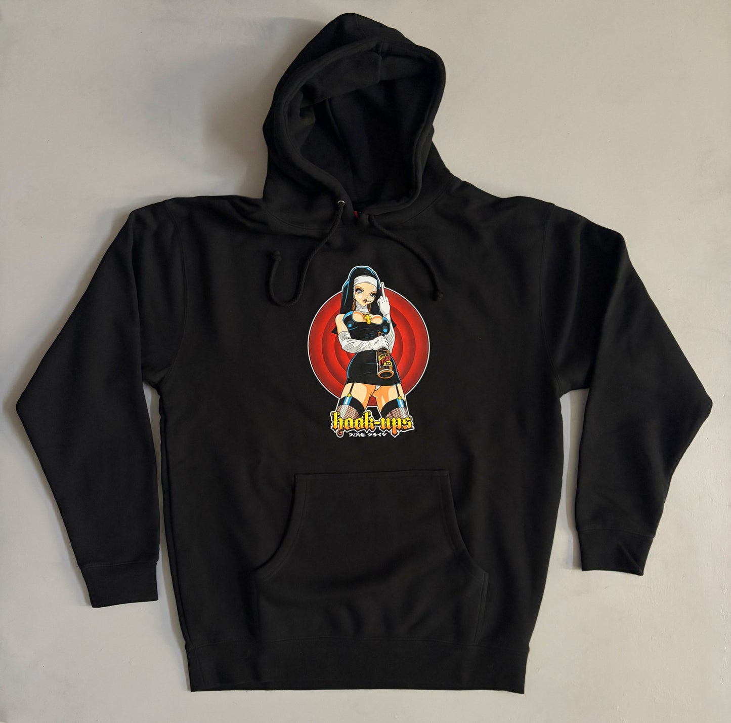 Evil Nun HEAVYWEIGHT HOODED SWEATSHIRT - BLACK