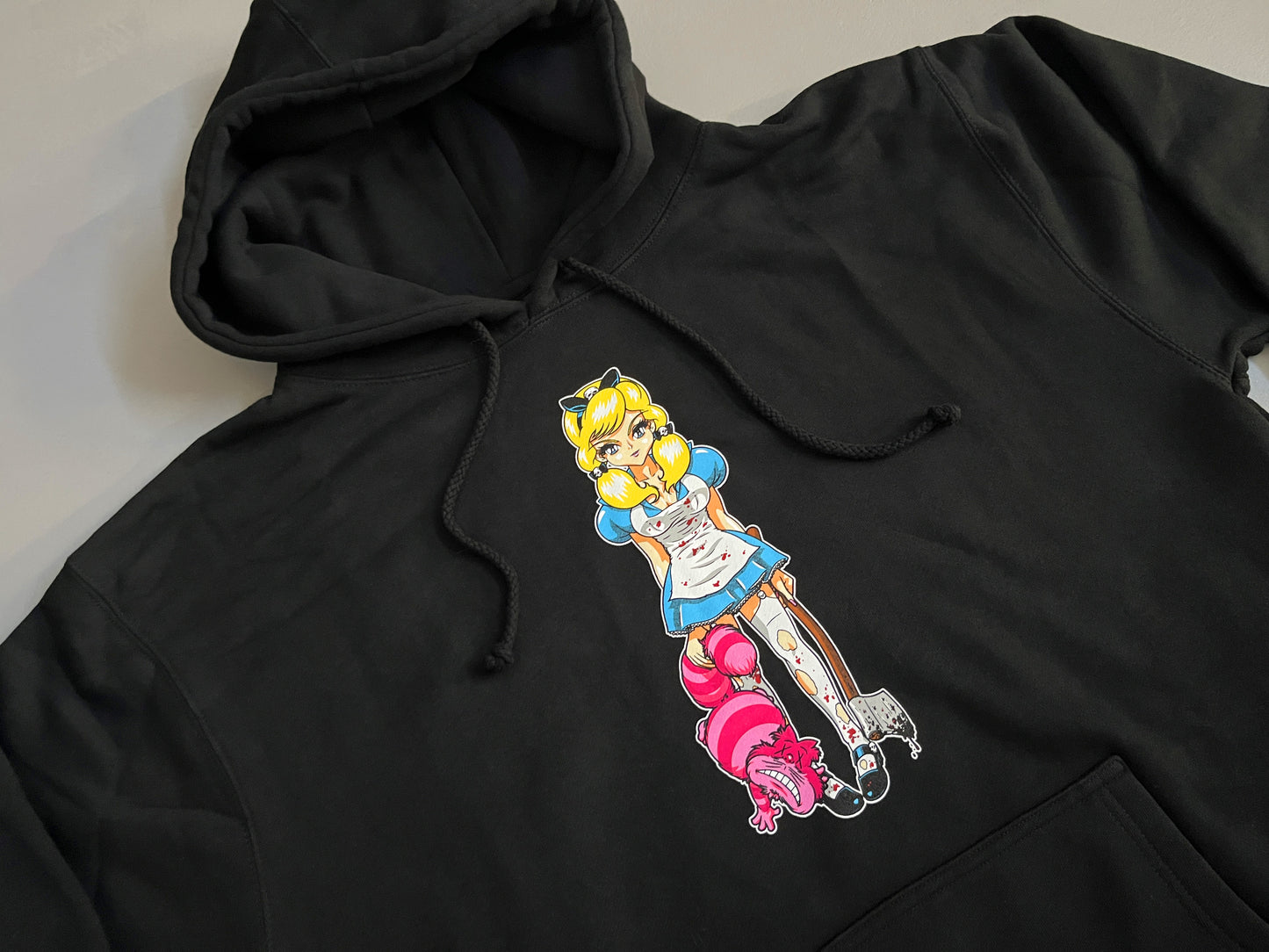 Evil Alice HEAVYWEIGHT HOODED SWEATSHIRT - BLACK