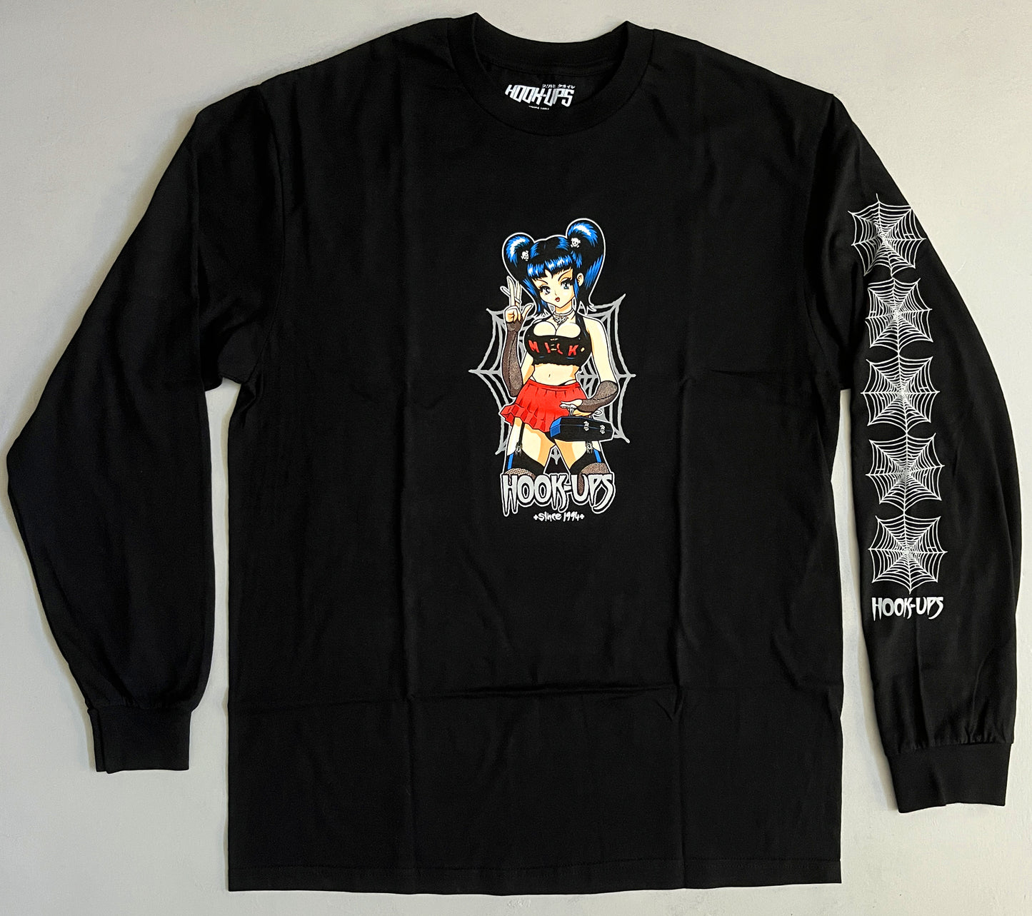 Raven LONG SLEEVE t-shirt BLACK