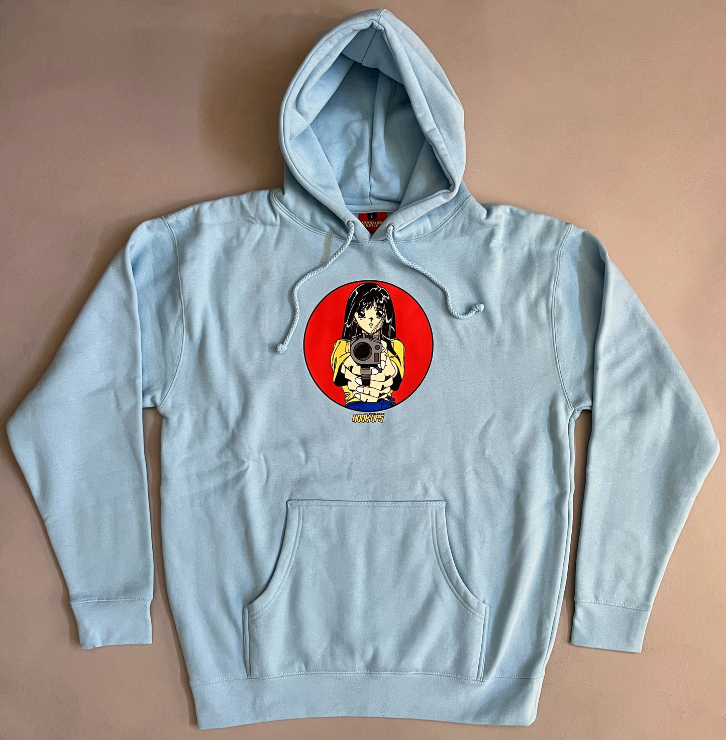 Barrel of a Gun HEAVYWEIGHT HOODED SWEATSHIRT - AQUA BLUE