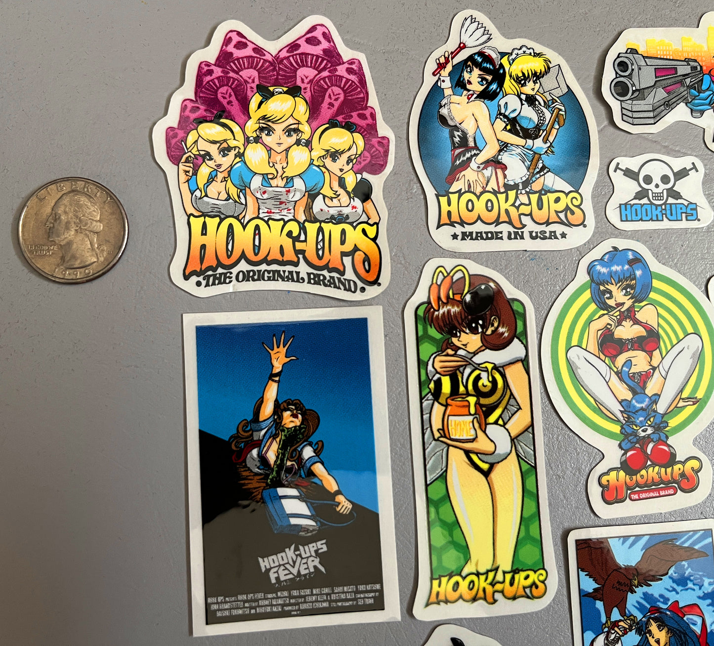 hook-ups mini size sticker pack #6 of 64 small stickers