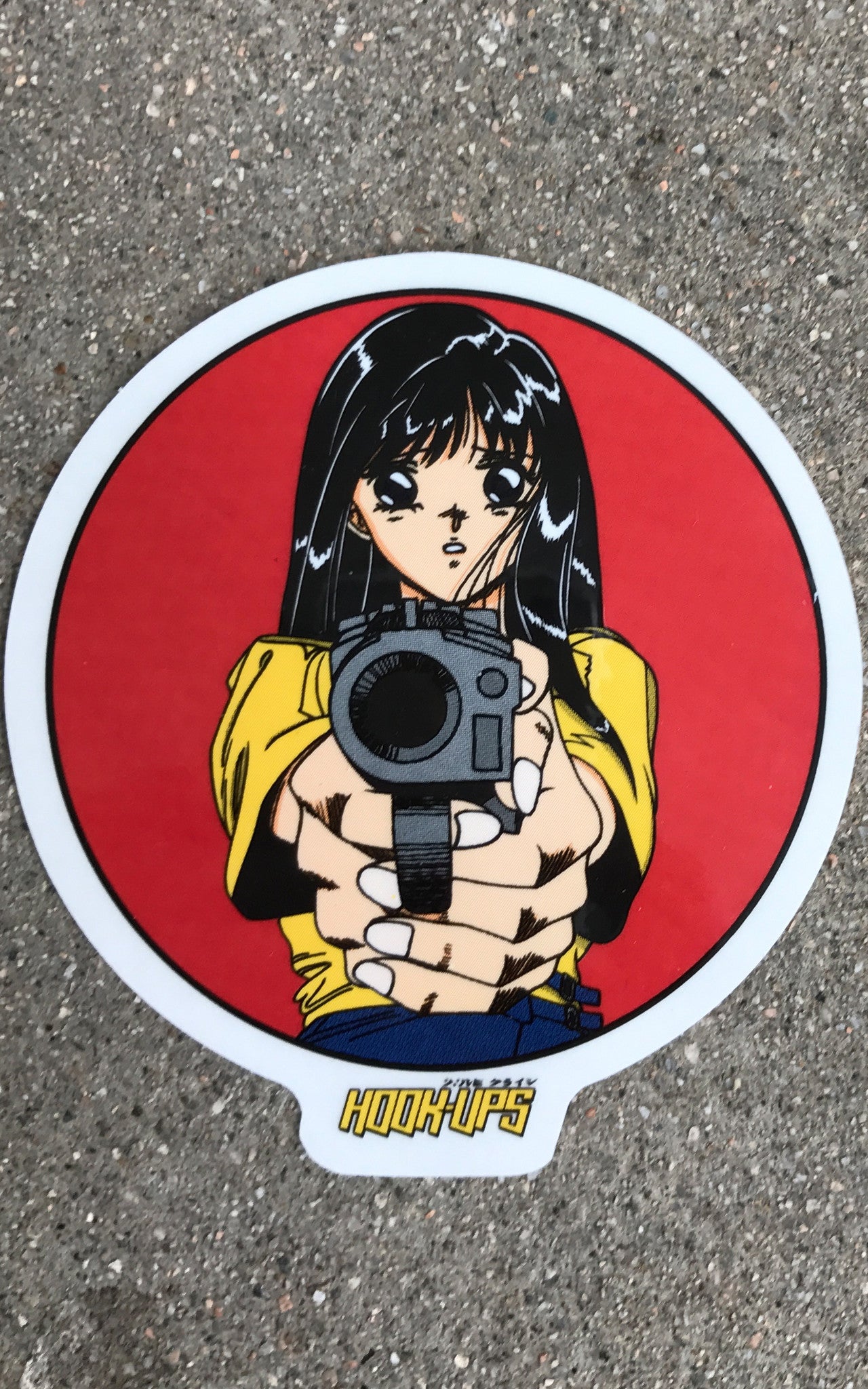 barrel of a gun 4 inch sticker
