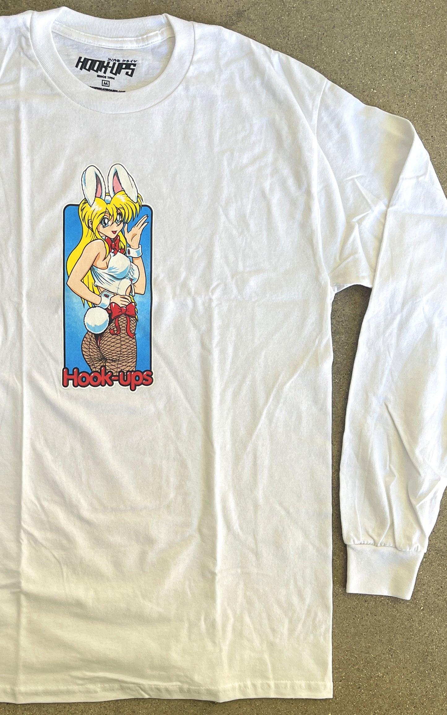 bunny girl LONG SLEEVE t-shirt - WHITE