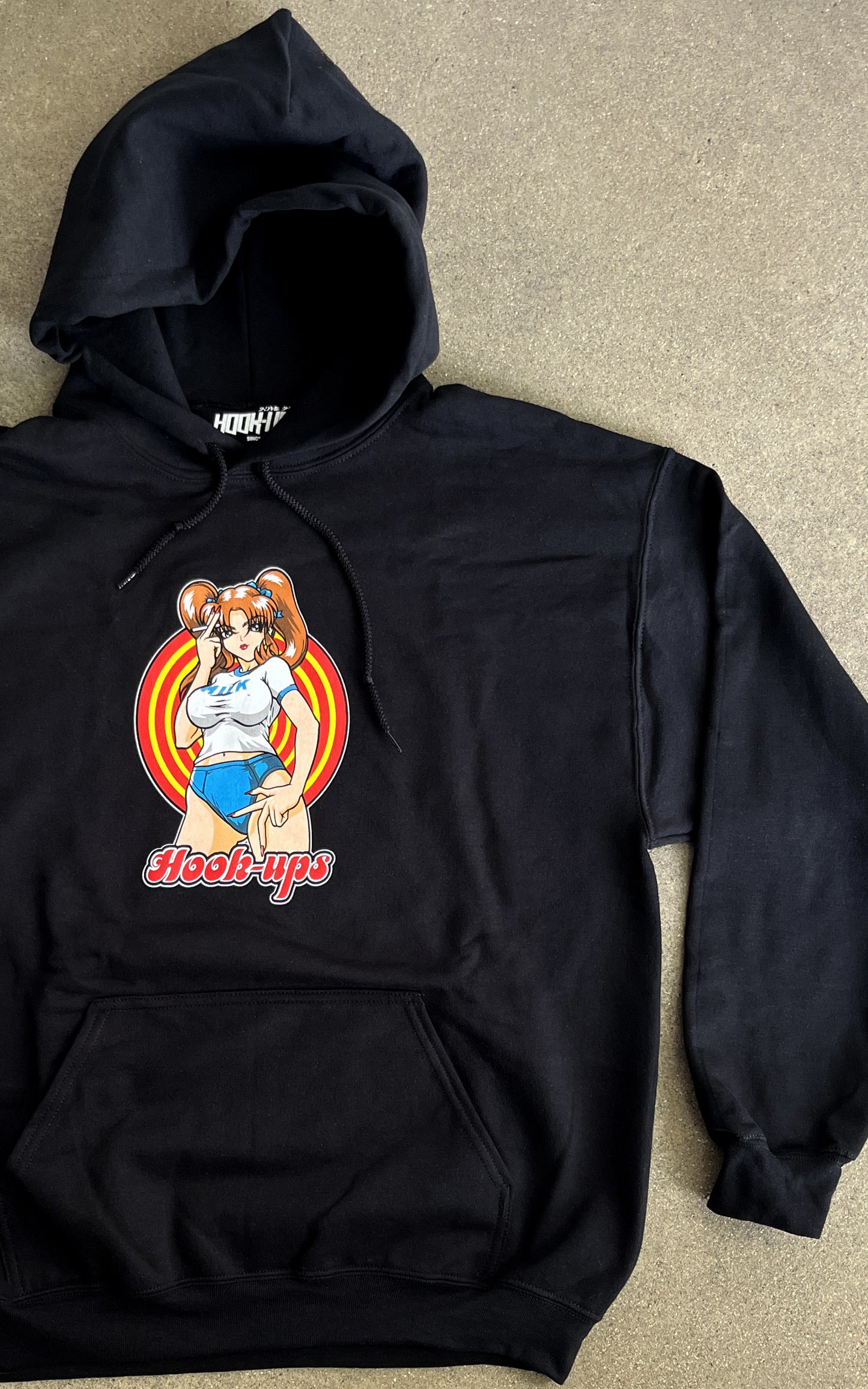 Sakura Hooded Sweatshirt BLACK