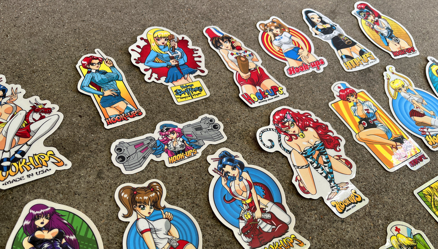 hook-ups classic stickers 30 pack 1