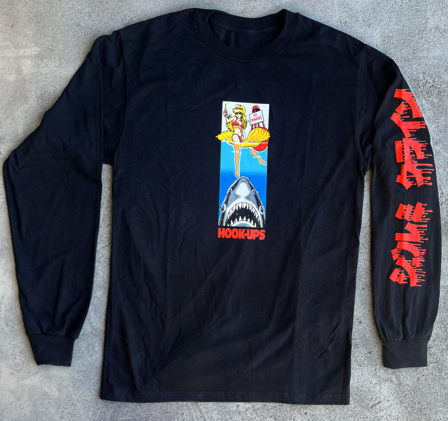 No Swimming LONG SLEEVE t-shirt BLACK special edition