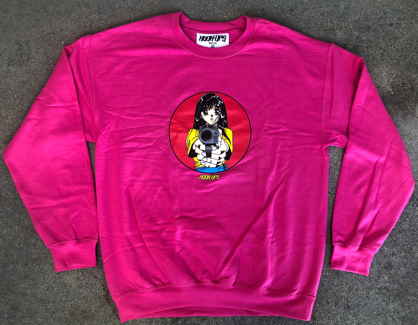 Barrel of a Gun Crew Sweatshirt PINK