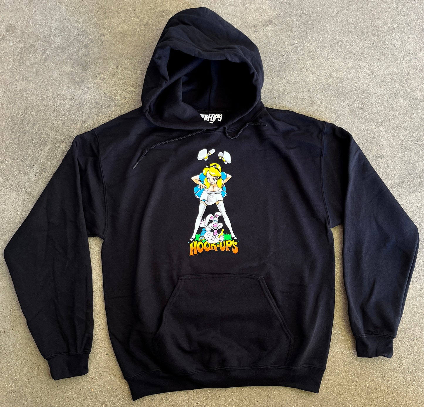 Alice & Friends Hooded Sweatshirt - BLACK