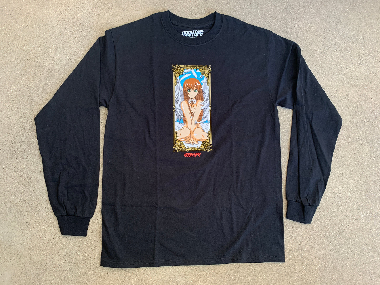 Angel Girl LONG SLEEVE t-shirt BLACK