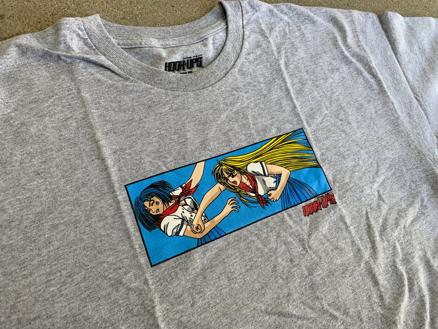 Battle Girls T-shirt - HEATHER GREY