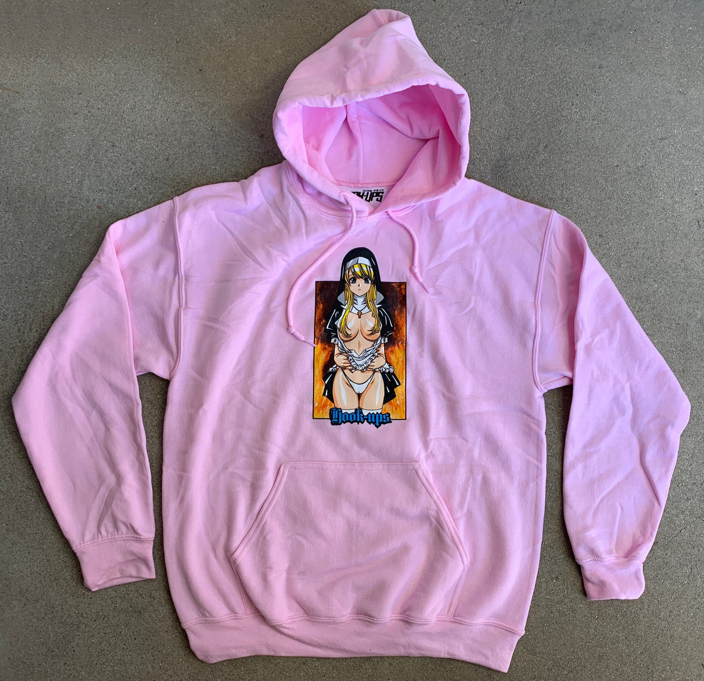 Nun Hooded Sweatshirt LIGHT PINK